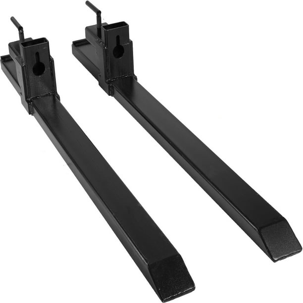 VEVOR Clamp On Pallet Forks 1500 lbs, Tractor Bucket Forks 43in Quick Attach, Fork Attachment