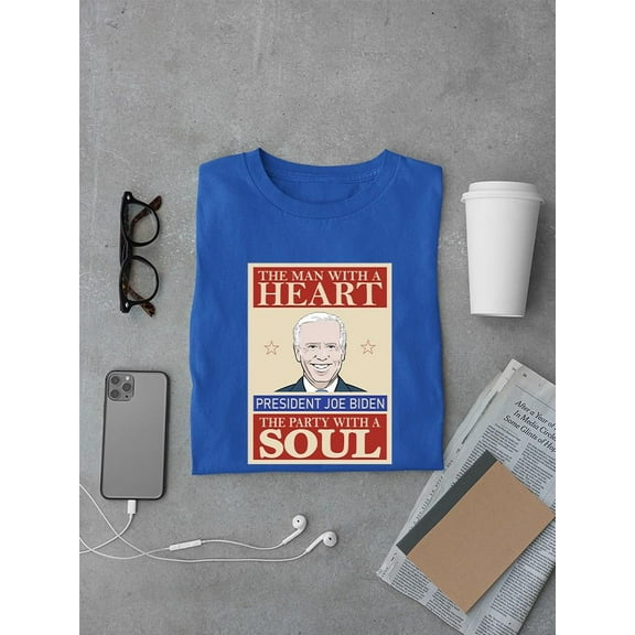 Joe Biden Heart And Soul T-shirt male's -SmartPrintsInk Designs