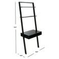 thumbnail image 5 of SAFAVIEH Kamy Rustic Retro 2 Shelf Leaning Desk, Black, 5 of 10