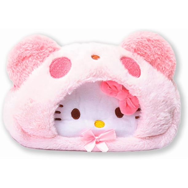 Lindo estuche de peluche kawaii con cremallera, ideal para artículos de oficina, papelería y como neceser de anime.