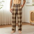 thumbnail image 2 of Xcmzpl Mens Buffalo Plaid Pajama Pants Soft Comfy Lounge PJs with Two Pockets Elastic Waist Lightweight Sleep Pants S-XXXL, 2 of 7