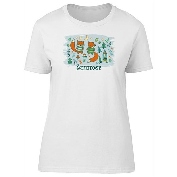 Summer Young Foxes Tee Women's -Image by Shutterstock