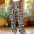 thumbnail image 4 of Karymi Athletic Shorts for Women Unisex Printed Casual Lounge Pants, Elastic Waist with Adjustable Drawstring Loose Straight Long Home Trousers with Side Pockets Women Clothing, 4 of 6