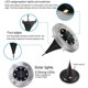 thumbnail image 3 of Utomhus solcellslampor 8 LED solcellslampor utomhus golvlampa trädgårdslampor Ip65 (8 varmvitt) - WELLNGS, 3 of 5