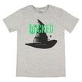 thumbnail image 2 of Wicked Girls' Elphaba Hat Logo Design Kids Short Sleeve Crewneck T-Shirt, 2 of 4