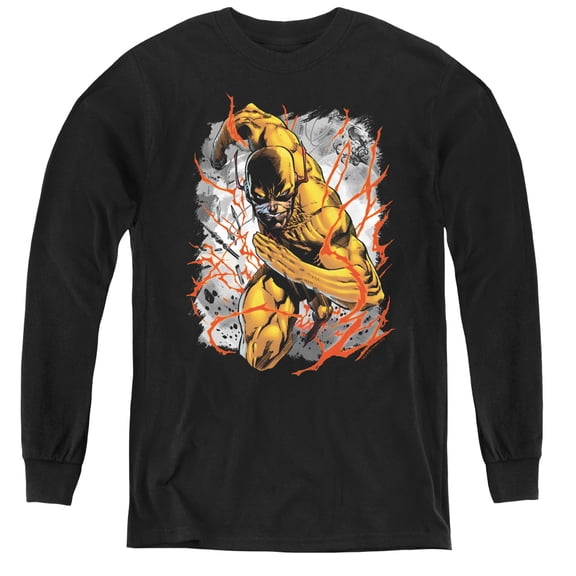 Jla - Reversed - Youth Long Sleeve Shirt - Medium