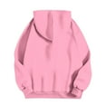 thumbnail image 6 of FAVIPT Solid Color Hoodie Women Hoodie Pullover Women Long Sleeve Oversized Pullover Y2K Hoodie Fall Winter Sweatshirt with Pocket 2024 Pink,XL, 6 of 7