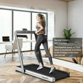 thumbnail image 4 of Costway 4.75HP 2 In 1 Folding Treadmill W/Remote APP Control Silver, 4 of 12