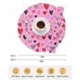 thumbnail image 6 of 13 Inch Round Placemats Set of 4, Valentines Love Heart Non Slip Heat Insulation PP Table Mats, Romantic Pink Red Black Washable Place Mats for Kitchen Dining Party Table Decor, 6 of 7