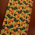 thumbnail image 3 of 100% Cotton Table Runner Halloween / Event Decoration Spooky Pumpkins Black Orange, 3 of 4