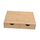 thumbnail image 2 of Cajón de bambú organizador de escritorio con 2 pequeños cajones compactos soporte para máquina de cafeteras para productos de artículos de tocador de, 2 of 9