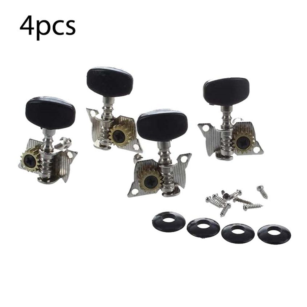 4pcs Bass Guitar String Tuning Pegs Ukulele Metal Tuner Key 2L2R Sealed