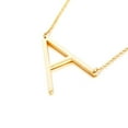 thumbnail image 5 of 18kt Gold Plated Sideways "H" Initial Charm Necklace, 5 of 7