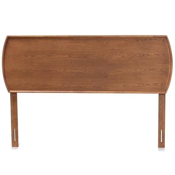 Laurien Mid-Century Modern Ash Walnut Finished Wood Queen Size Headboard