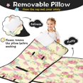 thumbnail image 3 of Pioneer Flower Floral Print Pattern Toddler Nap Mat for Teens Preschool Daycare, Teens Sleeping Mat Bag, Toddler Sleeping Bag with Pillow, 3 of 6