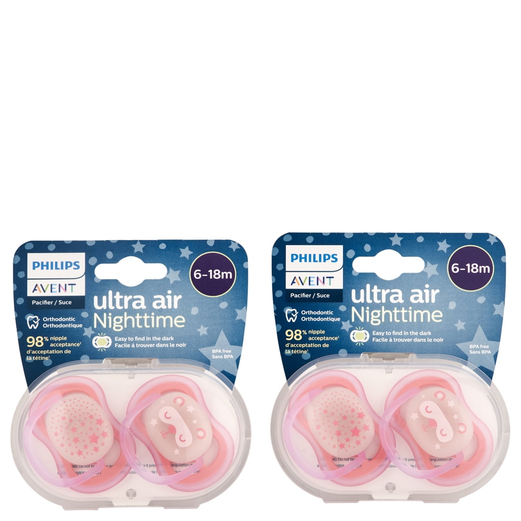 Philips Avent Ultra Air Nighttime Pacifier 6 18m 4 Ct Null Walmart philips-avent-ultra-air-nighttime-pacifier-6-18m-4-ct-null-walmart