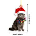 thumbnail image 3 of Dalxymotic Christmas Pet Acrylic Pendant, Christmas Acrylic Hanging Ornaments, Flat Printed Pet Pendant, Cute Ornament, Christmas Tree Decoration for Home, Mantel, Bookshelf, Desk, 3 of 8