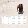 thumbnail image 3 of Alvivi Women's Lapel Collar V Neck Waistcoat Button Sleeveless Vest Blazer Jacket Top White XL, 3 of 3