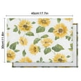 thumbnail image 6 of Vintage Sunflower Placemats Set of 4, Machine Washable Heat Resistant Linen Table Mats with Boho Floral Pattern Featuring Yellow Blooms and Rustic Bees and Butterflies, 6 of 6