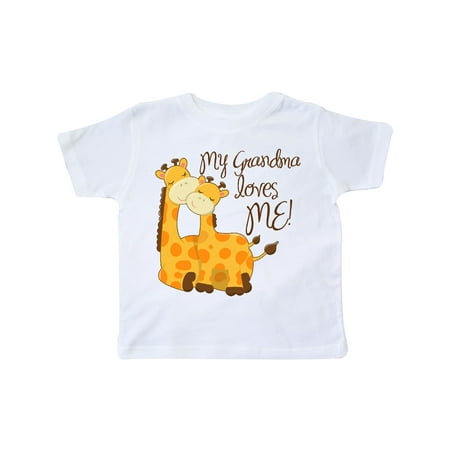 

Inktastic My Grandma loves me! Gift Toddler Boy or Toddler Girl T-Shirt