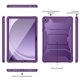 thumbnail image 3 of Funda resistente de cuerpo completo Case Soke para Samsung Galaxy Tab A9 Plus de 11 pulgadas con protector de pantalla y soporte, color morado, 3 of 8