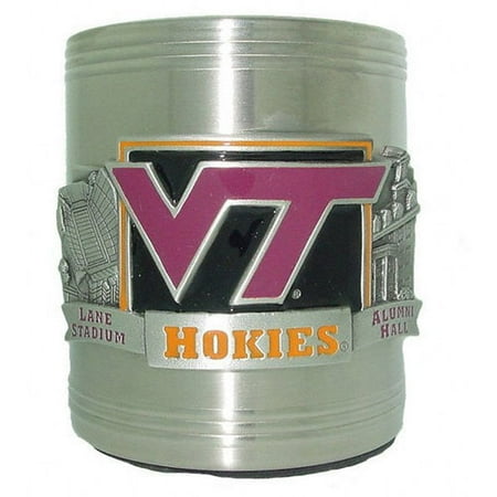 NCAA - Virginia Tech Hokies Stainless Steel & Pewter Can Cooler
