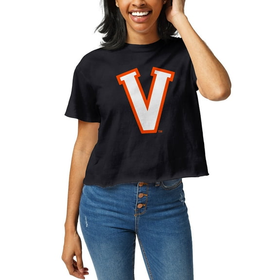 Women's League Collegiate Wear  Navy Virginia Cavaliers Vintage Clothesline Midi T-Shirt