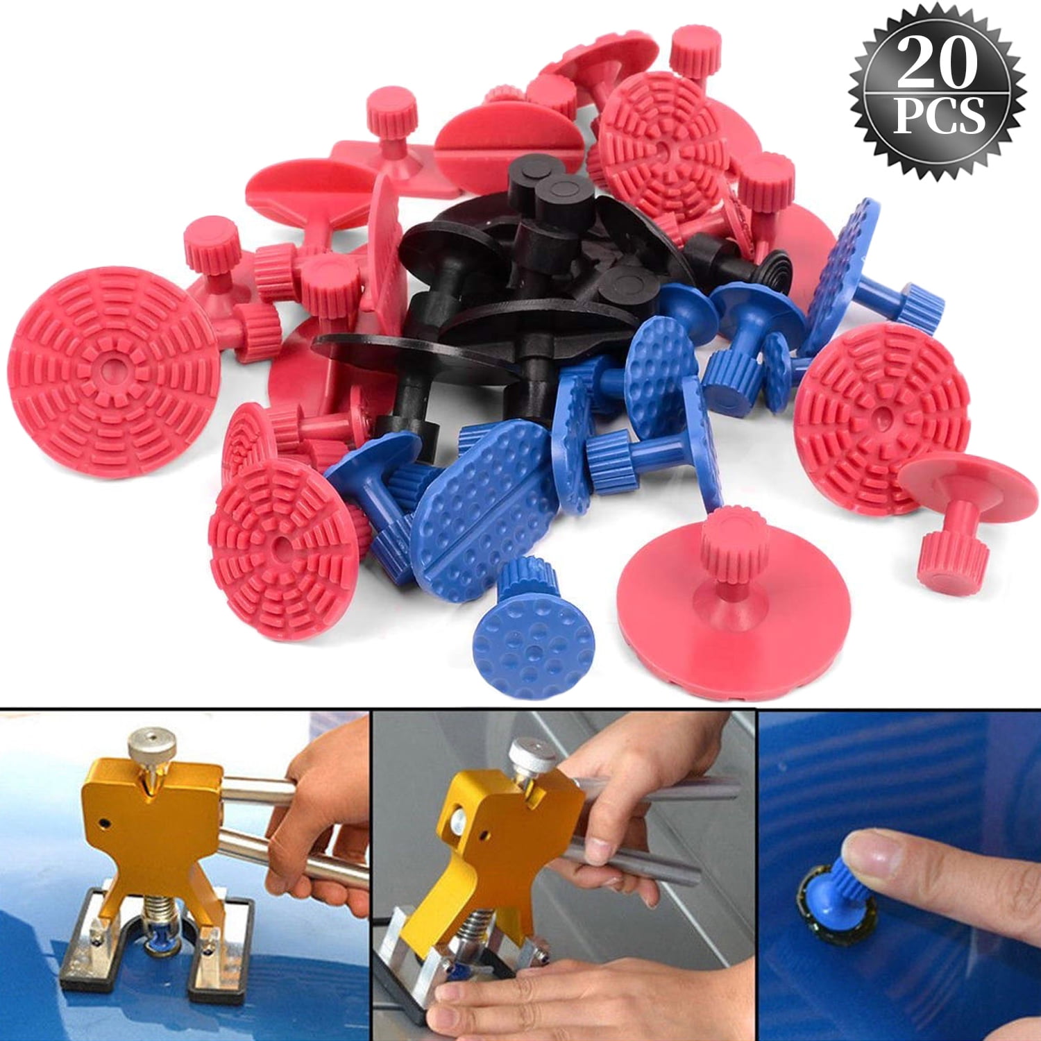 Paintless Dent Repair Tools Dent Puller Kits Pops a Car Dent Removal