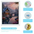 thumbnail image 3 of Diamond Art Kits for Adults, Charming Cottage Evening Reflection 5D Diamond Painting Kits for Adults Beginners, DIY Full Drill Diamond Painting, Gem Art and Crafts 12x16, 3 of 7