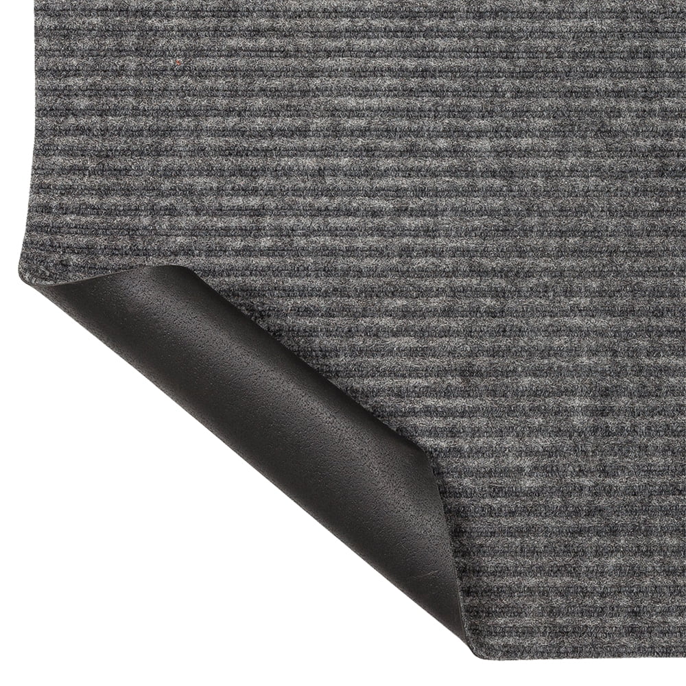 Mohawk Home All Purpose Low Pile Non-Slip Indoor/Outdoor Stain/Fade Resistant Ribbed Mat, Grey, 1' 6" x 2' 6"