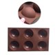 thumbnail image 1 of Cateissary Molde de bola de hielo de 6 ranuras para pastel, Fondant, forma de de Chocolate, molde de silicona para repostería, utensilios para hornear Herramientas y accesorios para hornear PC 1 Cateissary HA001596-00, 1 of 5