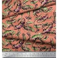 thumbnail image 2 of Soimoi Georgette Viscose Fabric Leaves & Texture Print Fabric by Yard 42 Inch Wide, 2 of 2