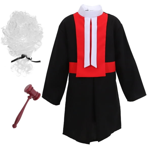 Miangastore 1 Set Career Role Play Gavel Boy Role Play Judge Head-wear Judge Role Play Costume