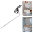 thumbnail image 2 of 1Set Universal Toilet Handle Replacement Kit White Lever Shape For Bathroom Use, 2 of 8