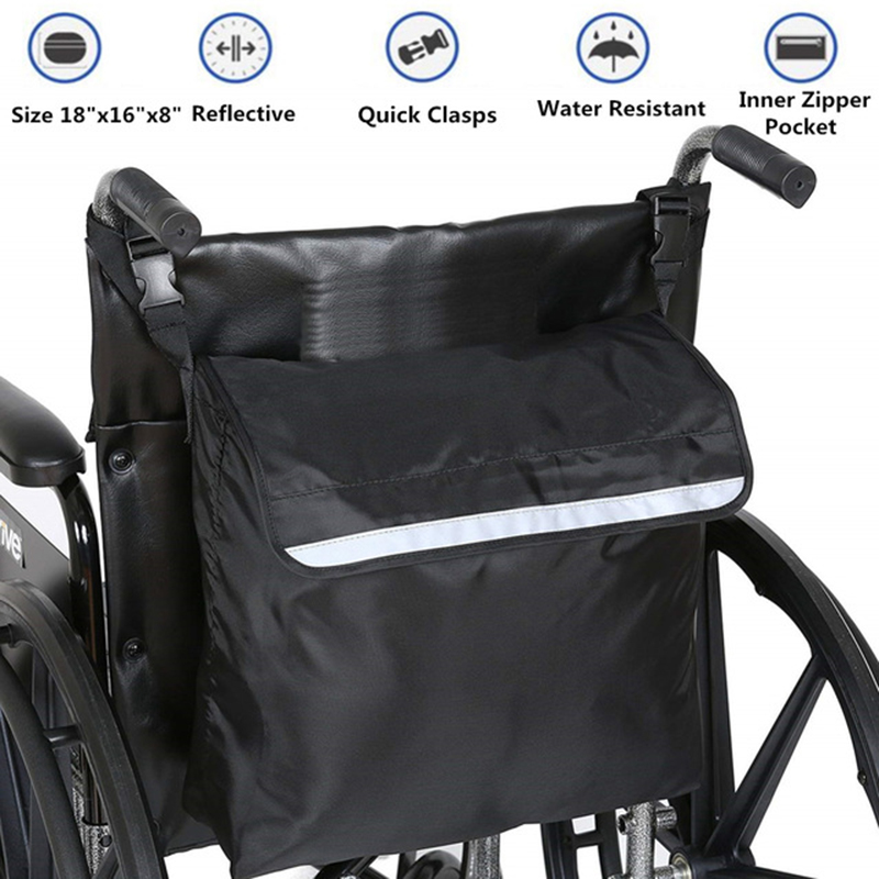 Wheelchair Storage Bag Portable Stroller Hanging Bag Large Capacity