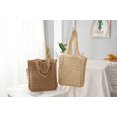 thumbnail image 6 of CoCopeaunts Straw Bag for Women Summer Woven Beach Bag Large Handmade Tote Bag Straw Shoulder Bag Handbag, 6 of 6
