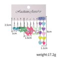 thumbnail image 4 of Dulce Creativo Dados De Acrílico Flor Corazón Pendientes Para Las Niñas Femenina Melocotón Piña Colgante Regalos De La Fiesta Joyería, 4 of 4
