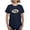 Navy, variant on - Maryland MD Oval (W/Flag) Women's Dark T Shirt - Women's Traditional Fit Dark T-Shirt