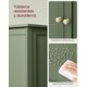 thumbnail image 2 of Mueble para Baño, Mueble Organizador con Repisas Ajustable, Gabinete con Kit Antivuelco, Cómoda con 1 Puerta y 4 Cajones, Blanco MLHC41W, 2 of 2