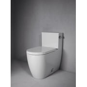 Duravit 2185010082 Starck 1.28 GPF Elongated Chair Height Toilet with Right Hand Lever, White