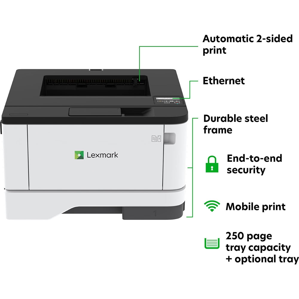 Lexmark MS331dn Black and White Laser Printer (29S0000)