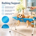 thumbnail image 6 of Pet Grooming Hammock with Foldable Metal Stand, Breathable Mesh Bathing Restraint Stand for Nail Clipping, Hair Trimming, for Small Dogs, Puppies, Cats, 6 of 7