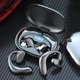 thumbnail image 3 of Auriculares 5. baja latencia con estuche de carga Pantalla LED Auriculares con gancho para oreja Estéreo 9D con micrófono para Sports , negro, 3 of 8