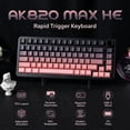 thumbnail image 2 of Teclado MechLands AJAZZ AK820 MAX HE Rapid Trigger Rosa, 2 of 7