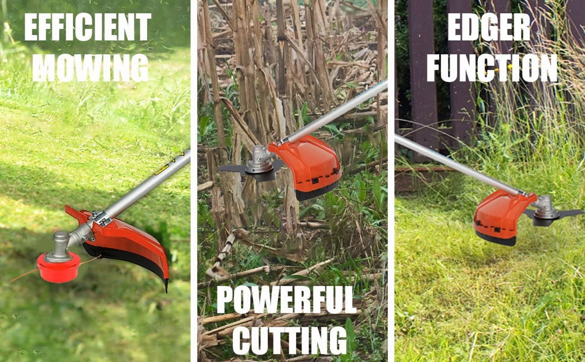 2025 New Gas Weed Trimmer, 2 in 1 Cordless Lawn Mower,2-Stroke Gas Hedge Trimmer,52CC Weed Trimmer, Multi-Functional Trimming Tool for Outdoor Grass and Garden Bush