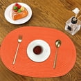 thumbnail image 4 of CasaChic Woven Polyester Placemats, Insulation Mats Easy to Clean Foldable for Family Dinner Parties, 4 of 6