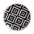 Mainstays Outdoor Melamine Black and White Geometric Mix and Match