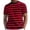 Deep Red, variant on Mens Short Sleeve T-Shirts Striped Casual Crewneck Basic Shirt Color Block Stretch Summer Beach Tees Blue L