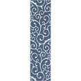 thumbnail image 1 of Unique Loom Tapis Moderne Decatur 2' 2 x 7' 4 Runner Bleu Marine/ivoire, 1 of 2
