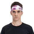 thumbnail image 4 of Goofa Orchids Flowers Pattern Sweatbands Sports Headband for Men & Women,Moisture Wicking Athletic headband,Breathable Sweatband,Sports accessories,Workout gear, 4 of 9